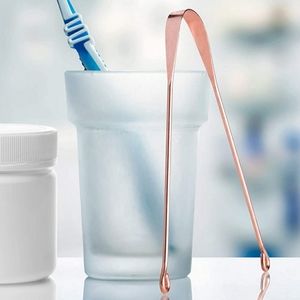 Copper Metal Tongue Scraper